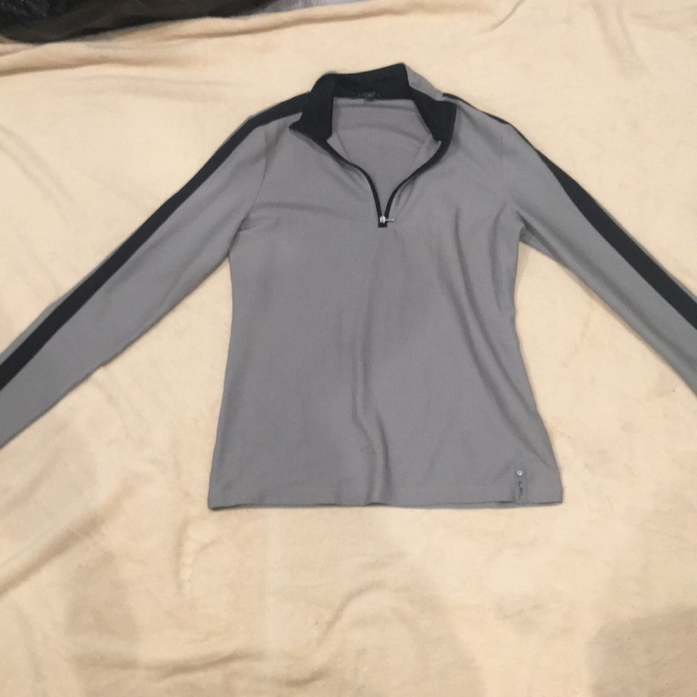 Ralph Lauren grey athletic top